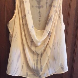 Tie dye sheer tank for layering size M